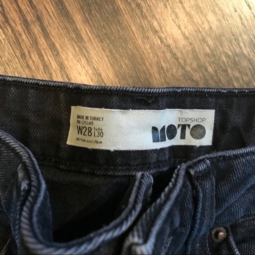 Topshop Cropped Tassel Jeans - Picture 3 of 4